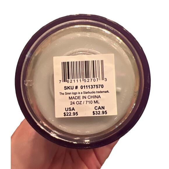 Starbucks 2022 Venti 24oz Tumbler Holiday Woodland Mint Green Iridescent Coffee - Picture 6 of 8